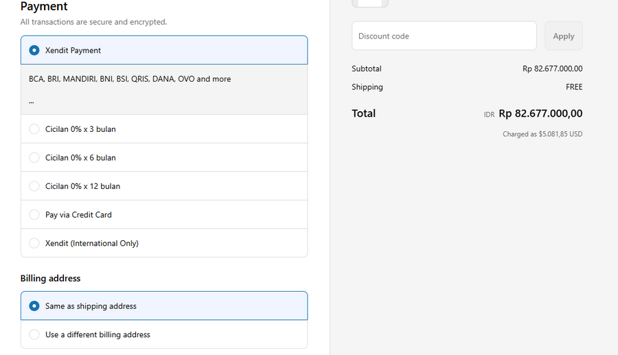 Card Installment Payment